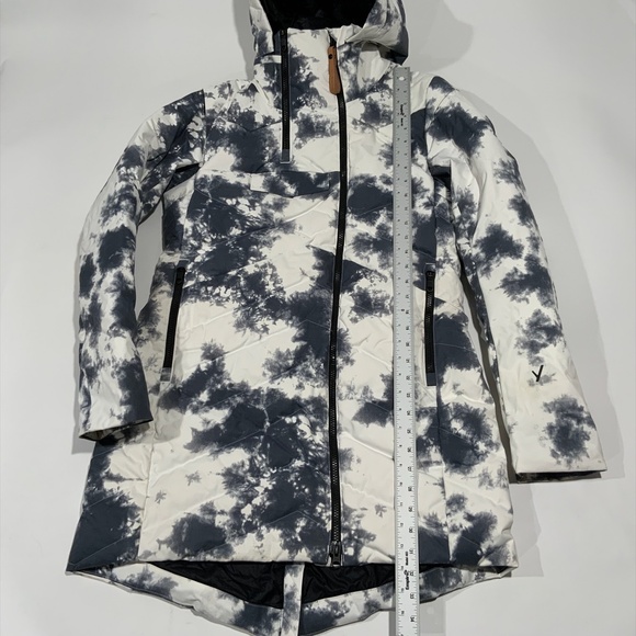 Indyeva Womens Ayaba Simplified Down Tie Dye Jacket - Picture 3 of 9